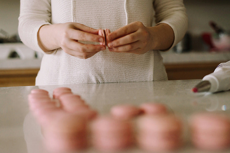 Raspberry Macarons Recipe : Crave by Leena