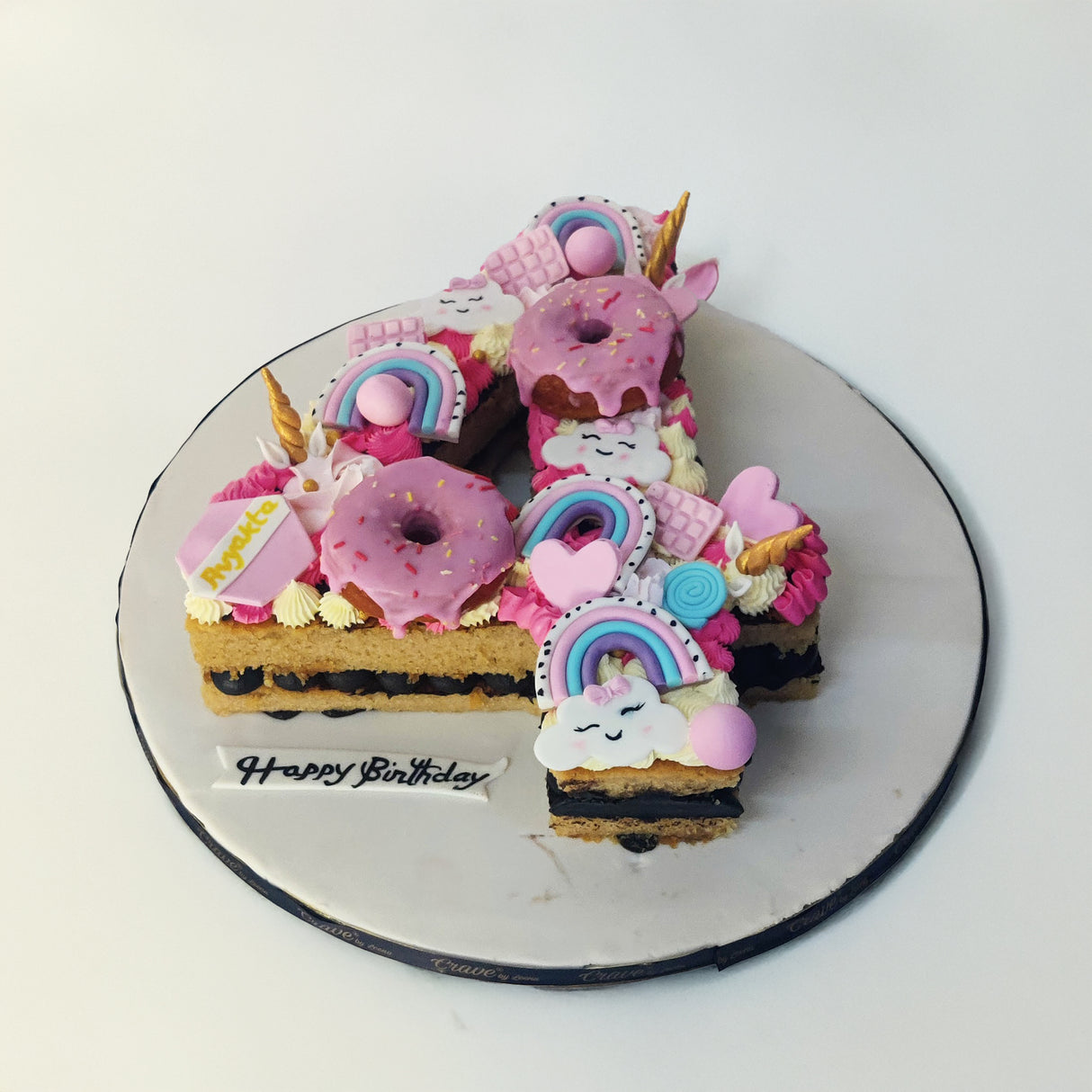 4 number Unicorn cake