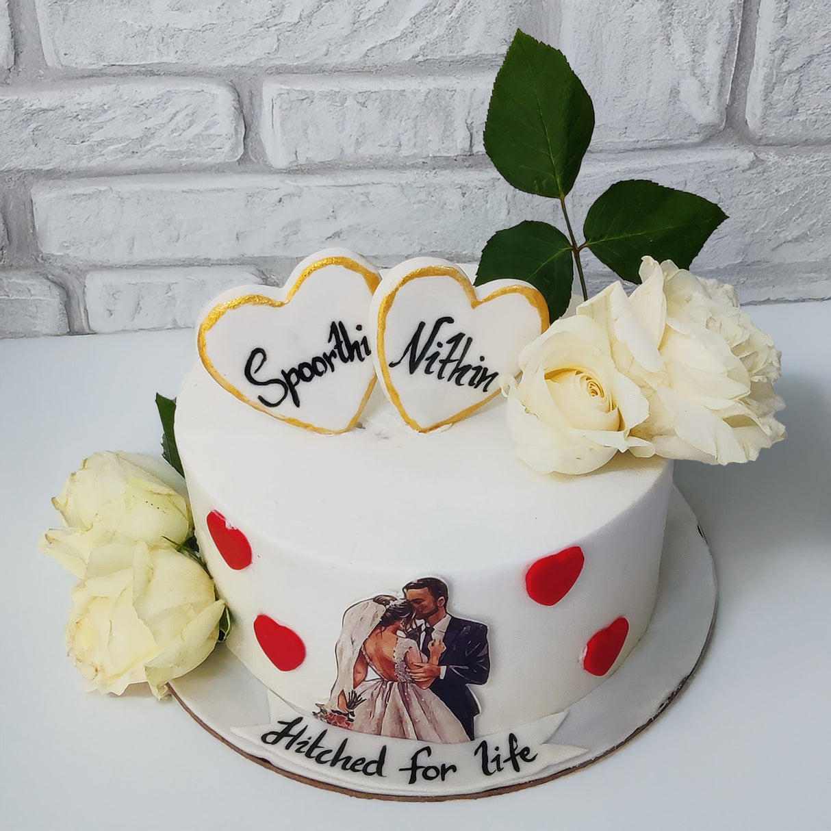 Couples engagement Cake