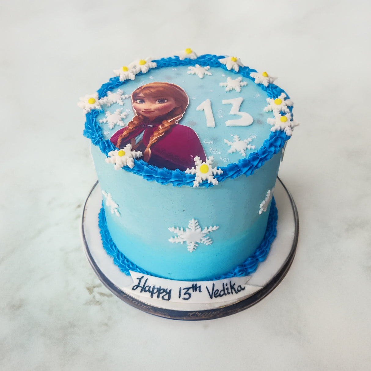 Frozen Anna cake