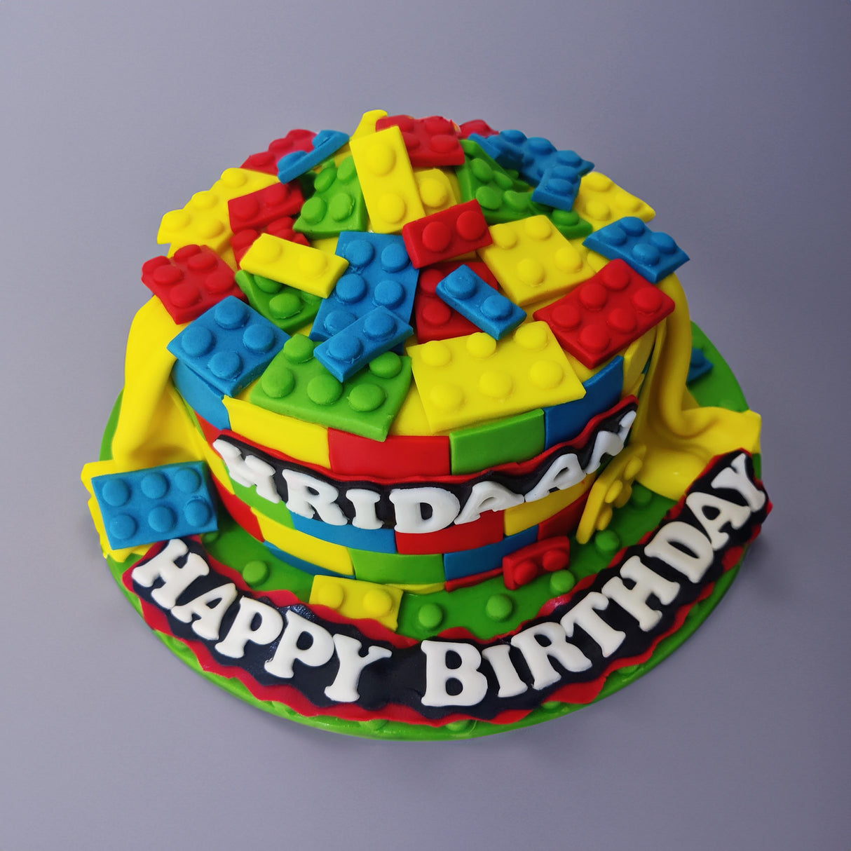 Lego theme cake