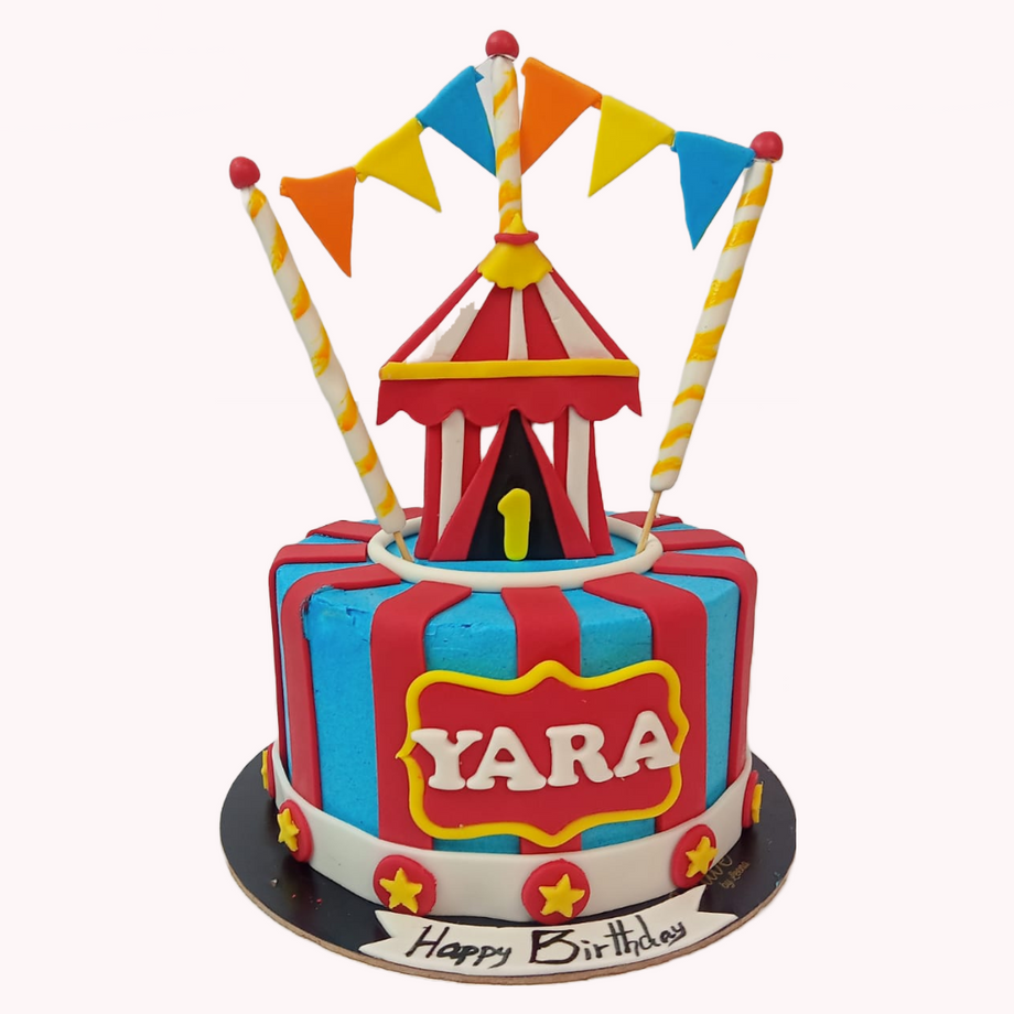 Circus Cake for Calvin | Circus cake, Circus theme cakes, Circus birthday  party