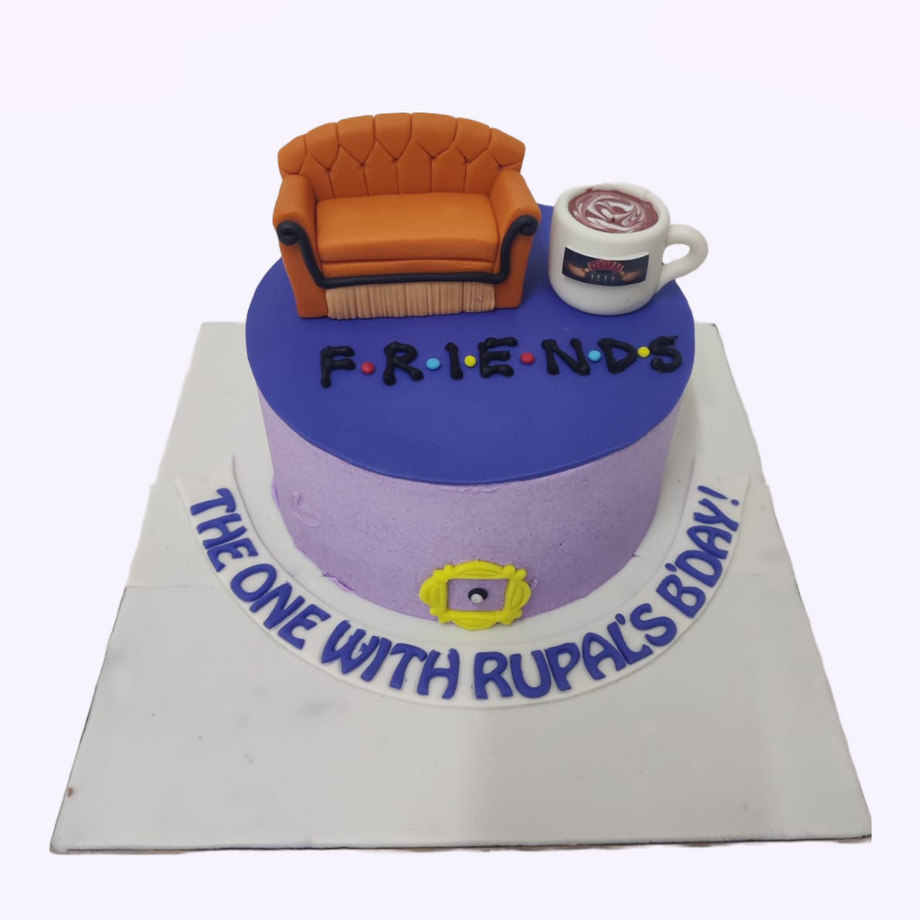 Here's a non-fondant version of a FRIENDS cake I saw posted in this sub a  few days ago... proof that fondant is completely unnecessary : r/FondantHate