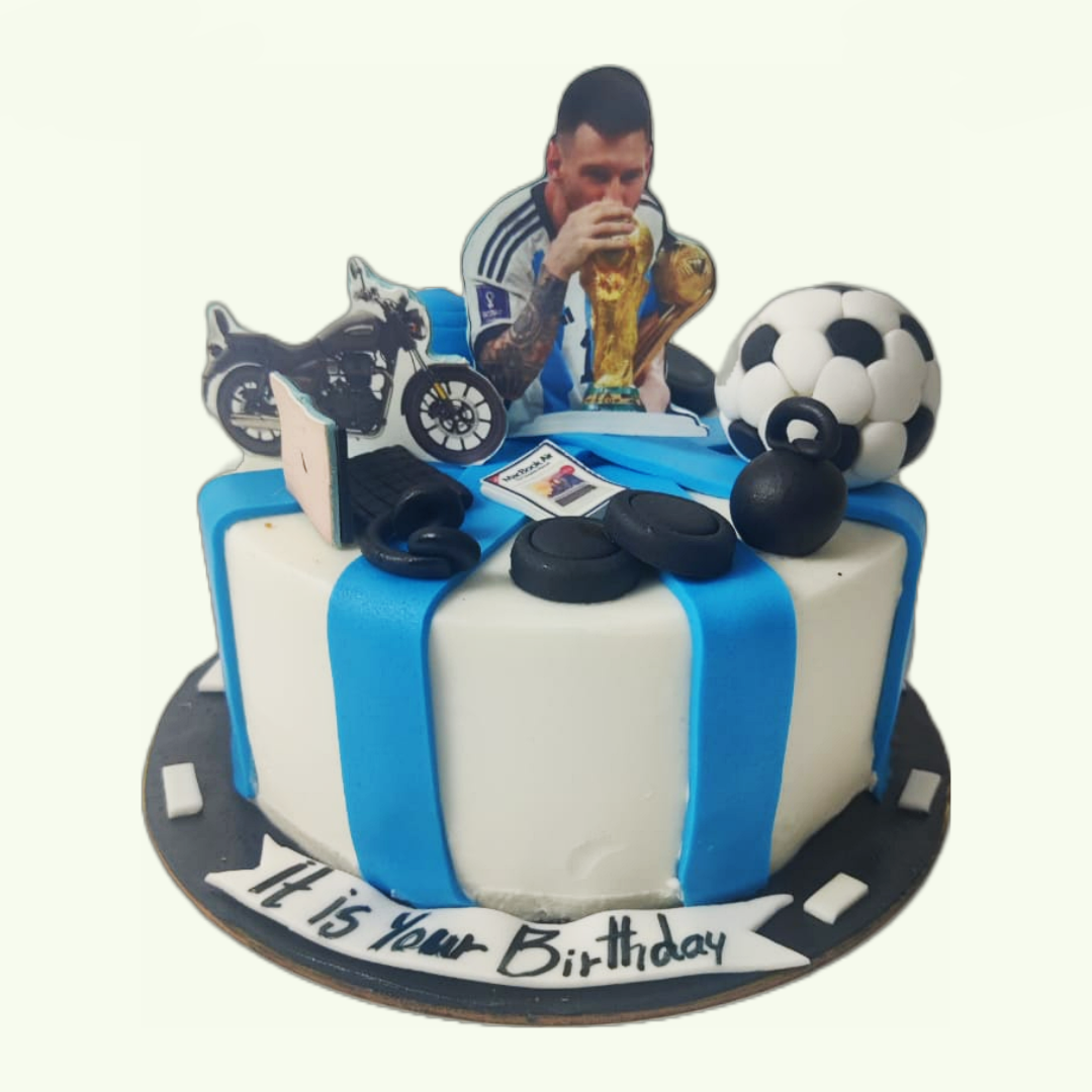 Home made Cakes and Bakes - Messi theme cake... | Facebook