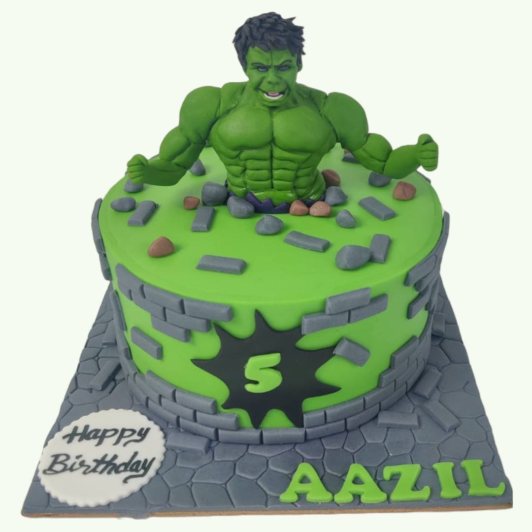 The Hulk birthday cake | Design was brought in by client, by… | Flickr