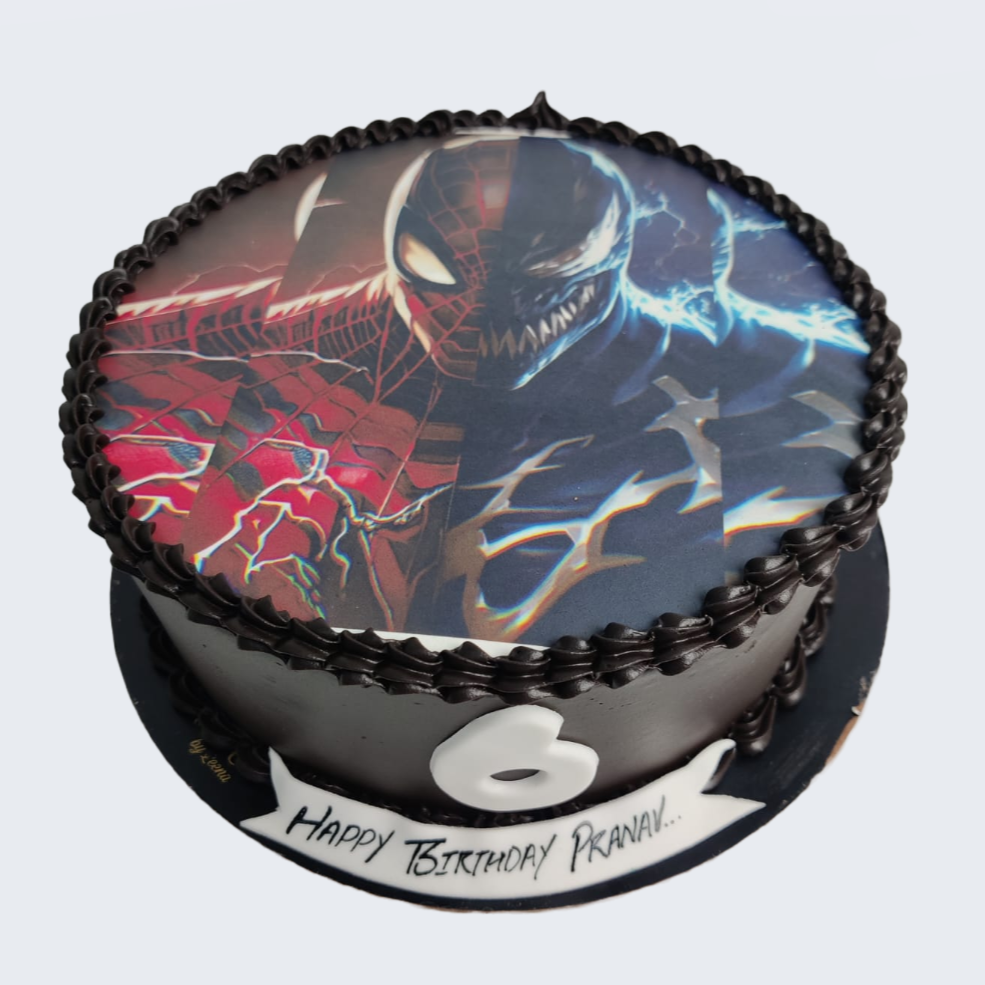 Deliver tasty spiderman photo cake to Pune Today, Free Shipping -  PuneOnlineFlorists
