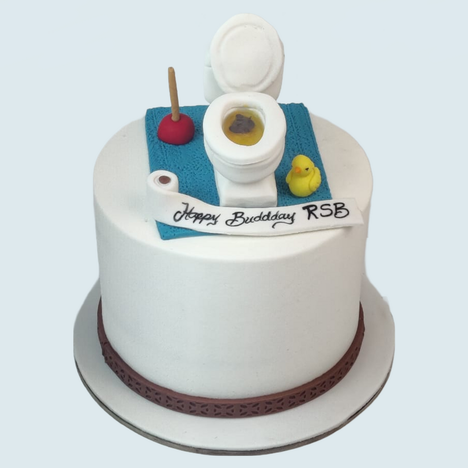 Harry's 'twin a toilet' birthday cake!! - Picture of Rhedyn Guesthouse,  Cilmeri - Tripadvisor