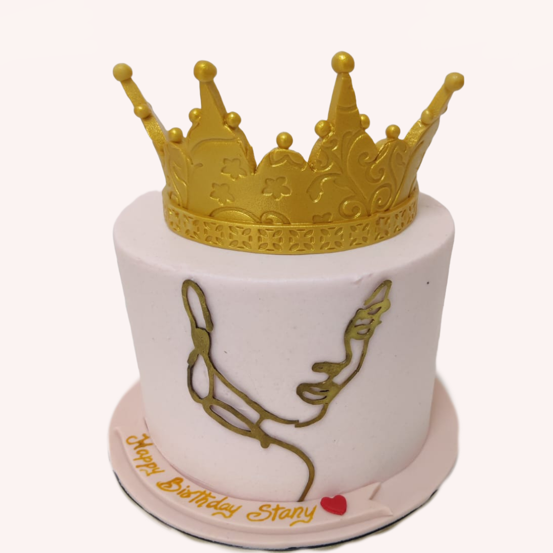 Yellow And Blue Crown Cake/ Kids Birthday Cake/ First Birthday Cake - Cake  Square Chennai | Cake Shop in Chennai