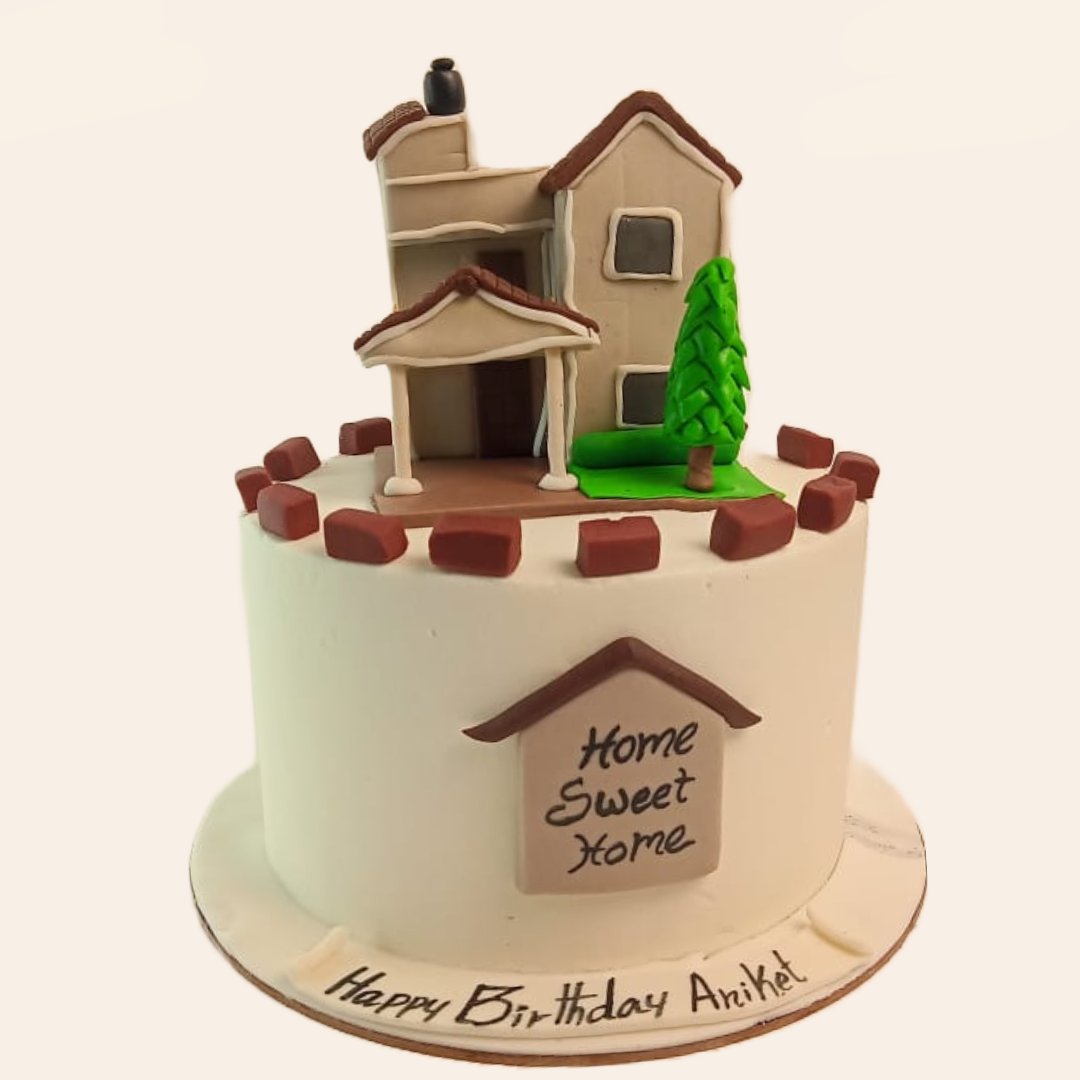 New home house move in cake topper muffin party decoration gift edible |  eBay