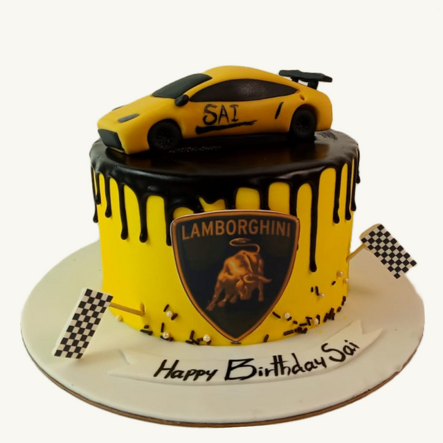 LAMBORGHINI on Cake - Crave by Leena