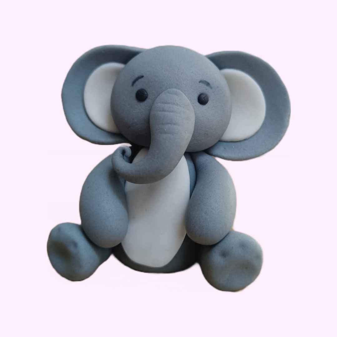 fondant elephant to cute for a cake topper | Elephant cake toppers, Elephant  cakes, Fondant elephant