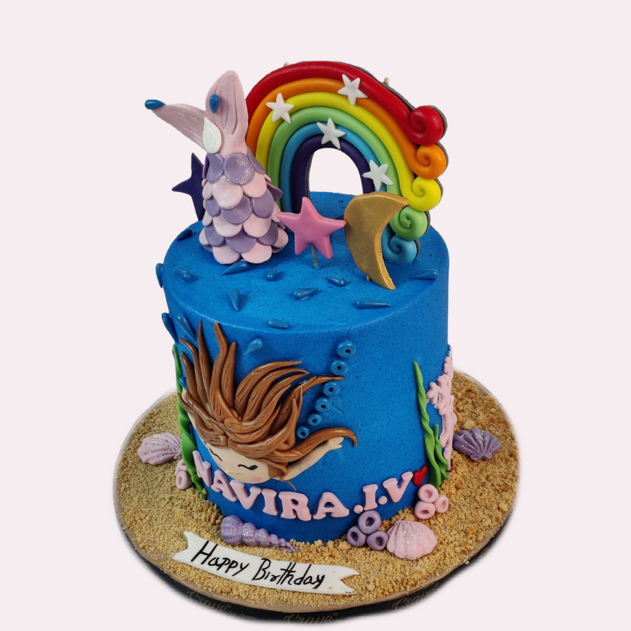 Mermaid Ariel Cake. Cake Designs of Girls. Noida & Gurgaon – Creme Castle