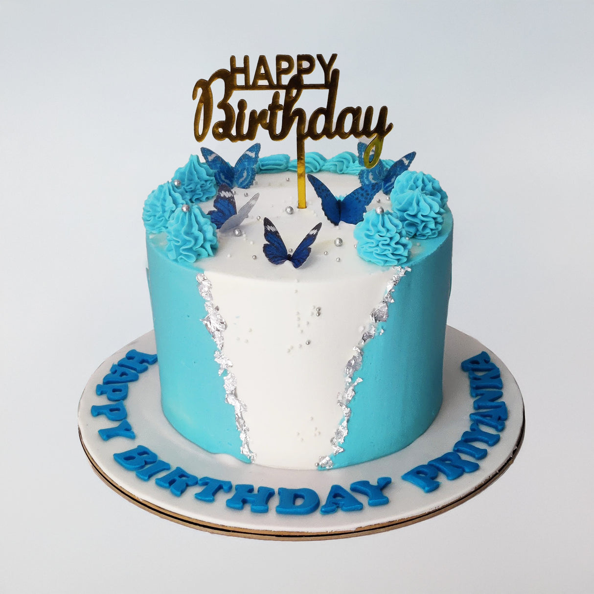 Rainbow Blue Cake