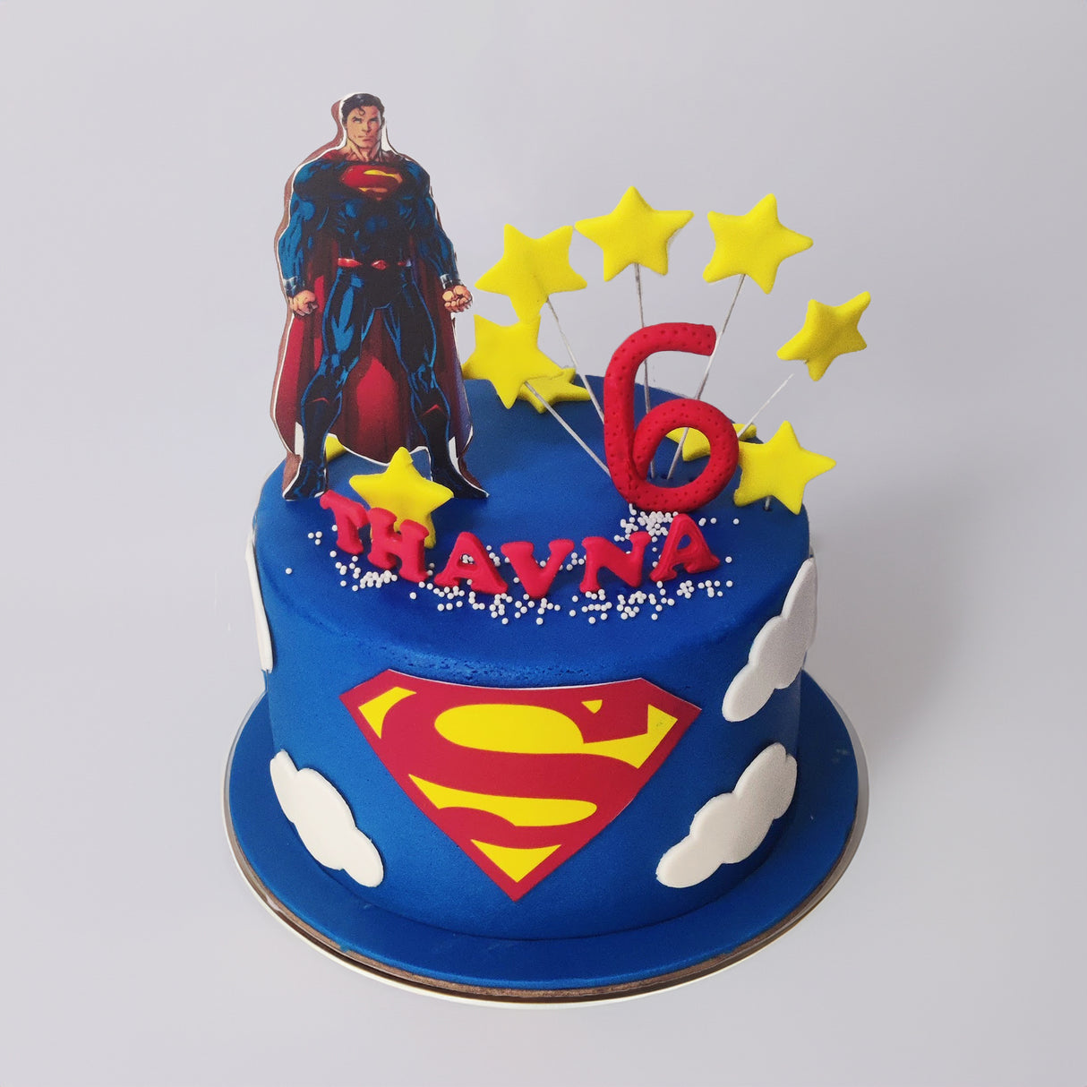 Superman-Themed Celebration Cake