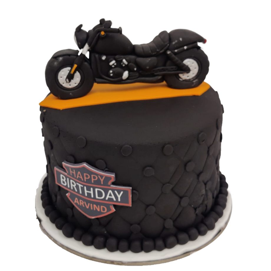 Harley Davidson birthday cake from the Handmade Cake Company | Dad birthday  cakes, Cupcake cakes, Beer can cakes