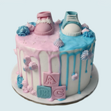 Baby Shower Drip Cake - Crave by Leena