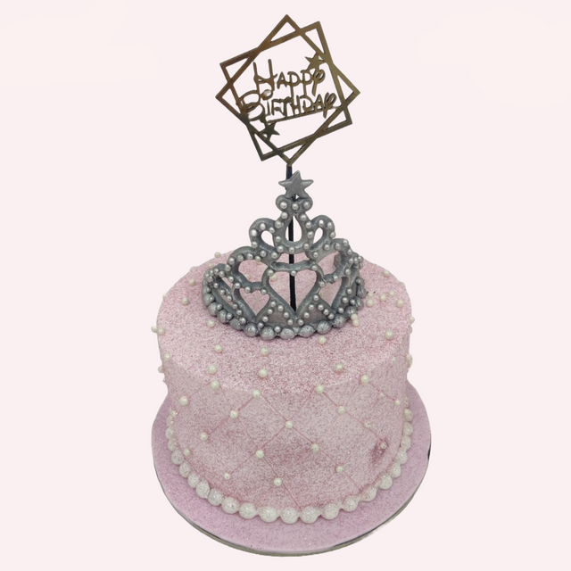 Glitter Crown Princess Cake - Crave by Leena