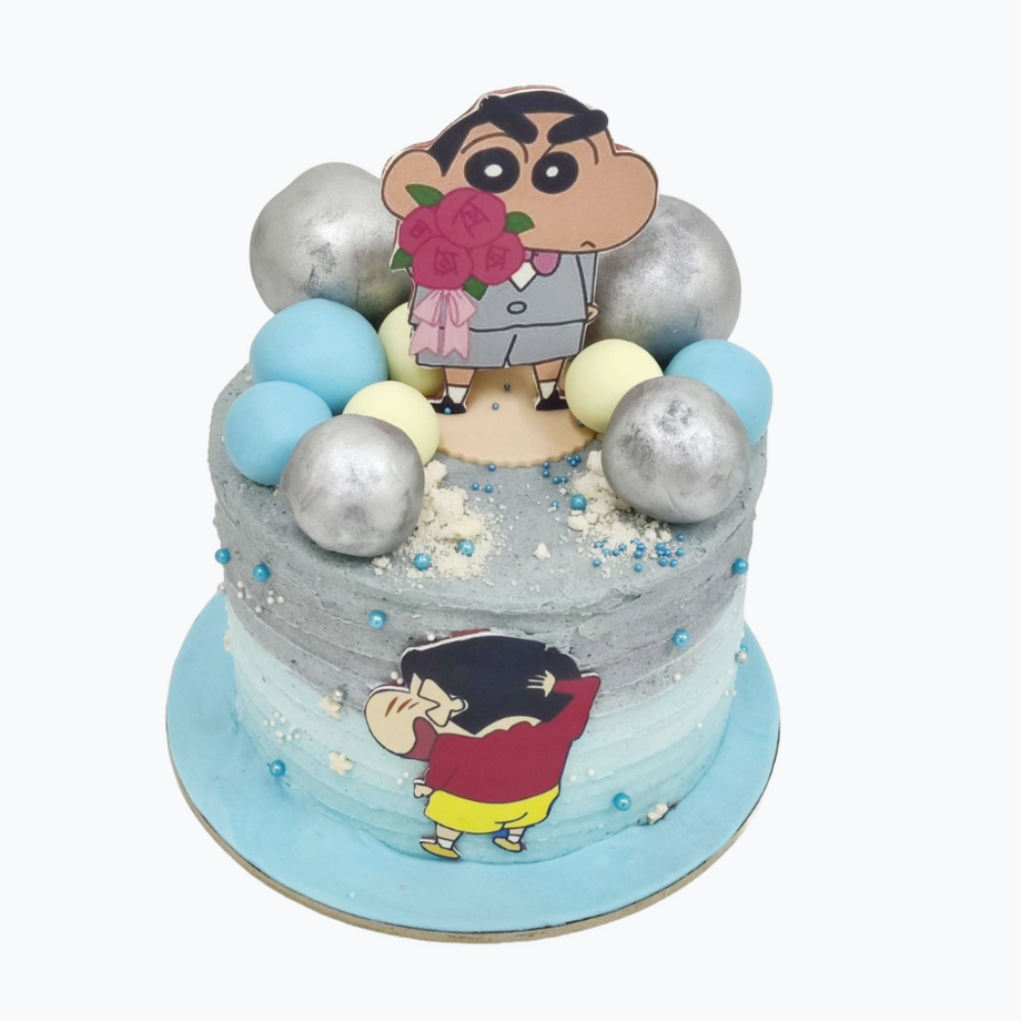 Shinchan @ Fondant Cake | Cake, Easy cake decorating, Party cakes