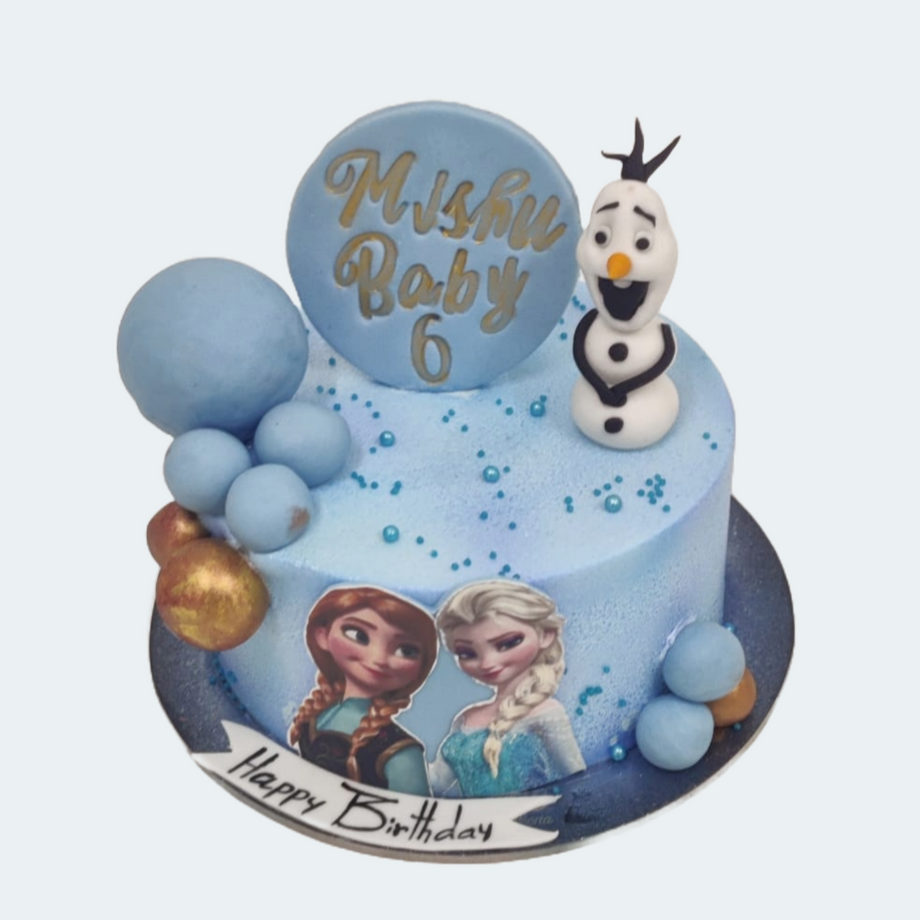 FZ Frozen Birthday Cake Topper 4, Happy Birthday Elsa India