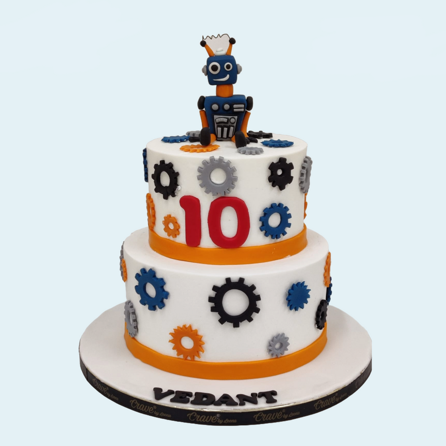 Robot Cake Ideas for Birthdays and Baby Showers
