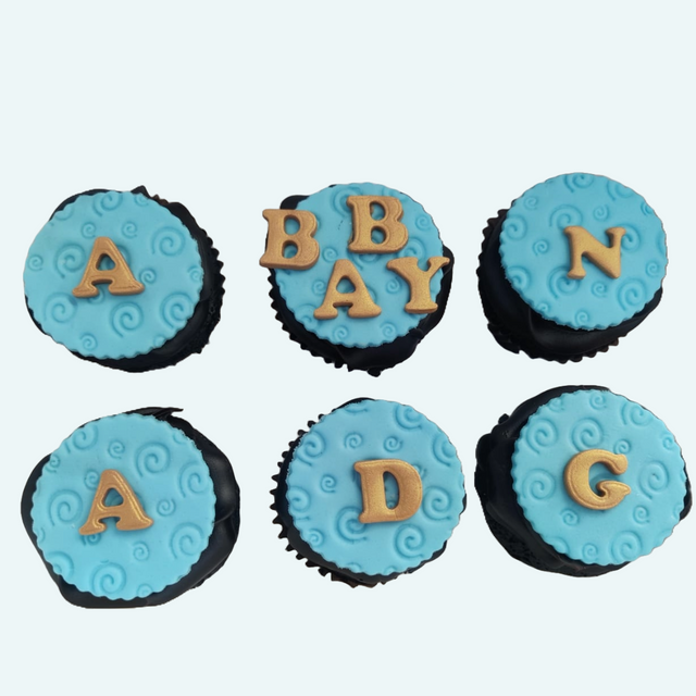 Name Cutout Cupcakes - Crave by Leena