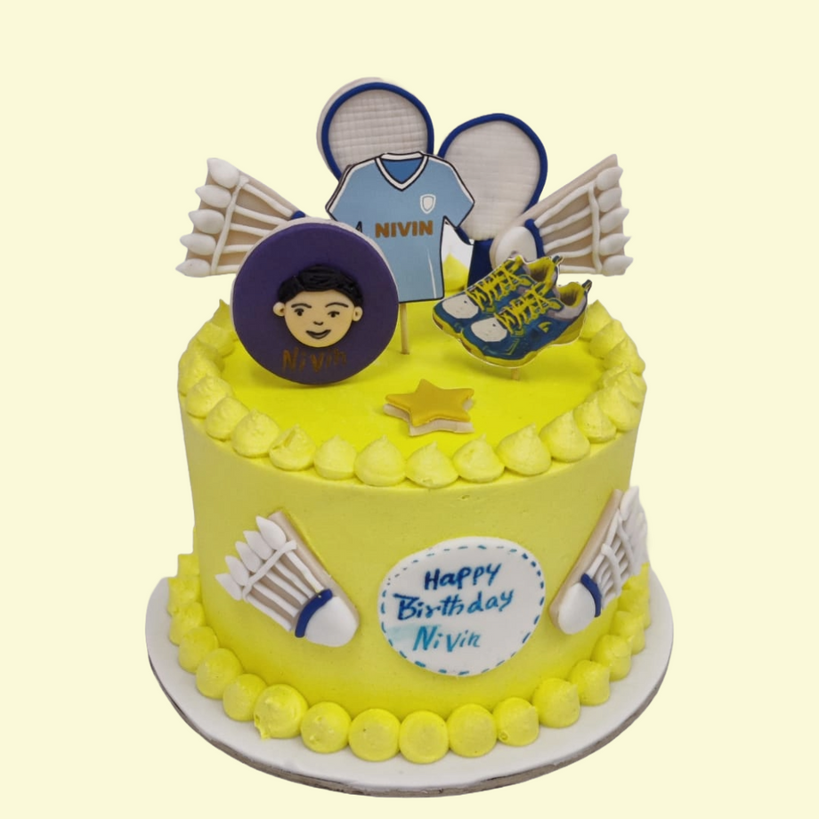 Buy/Send Badminton Cake Design Online @ Rs. 3149 - SendBestGift