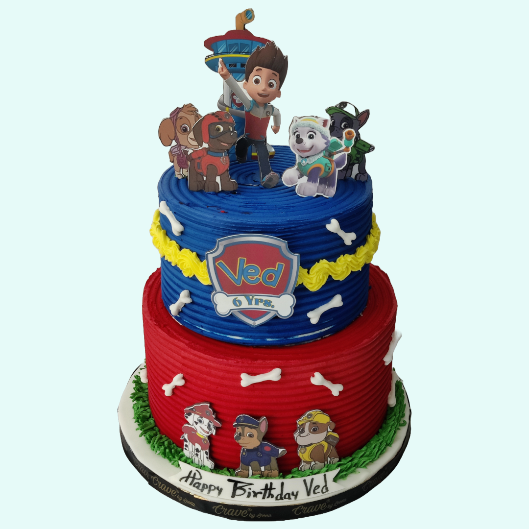 4 KG,2 tier CT Paw patrol - Crave by Leena