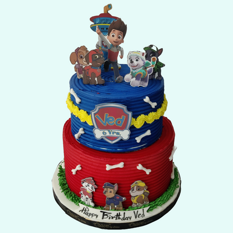 4 KG,2 tier CT Paw patrol - Crave by Leena