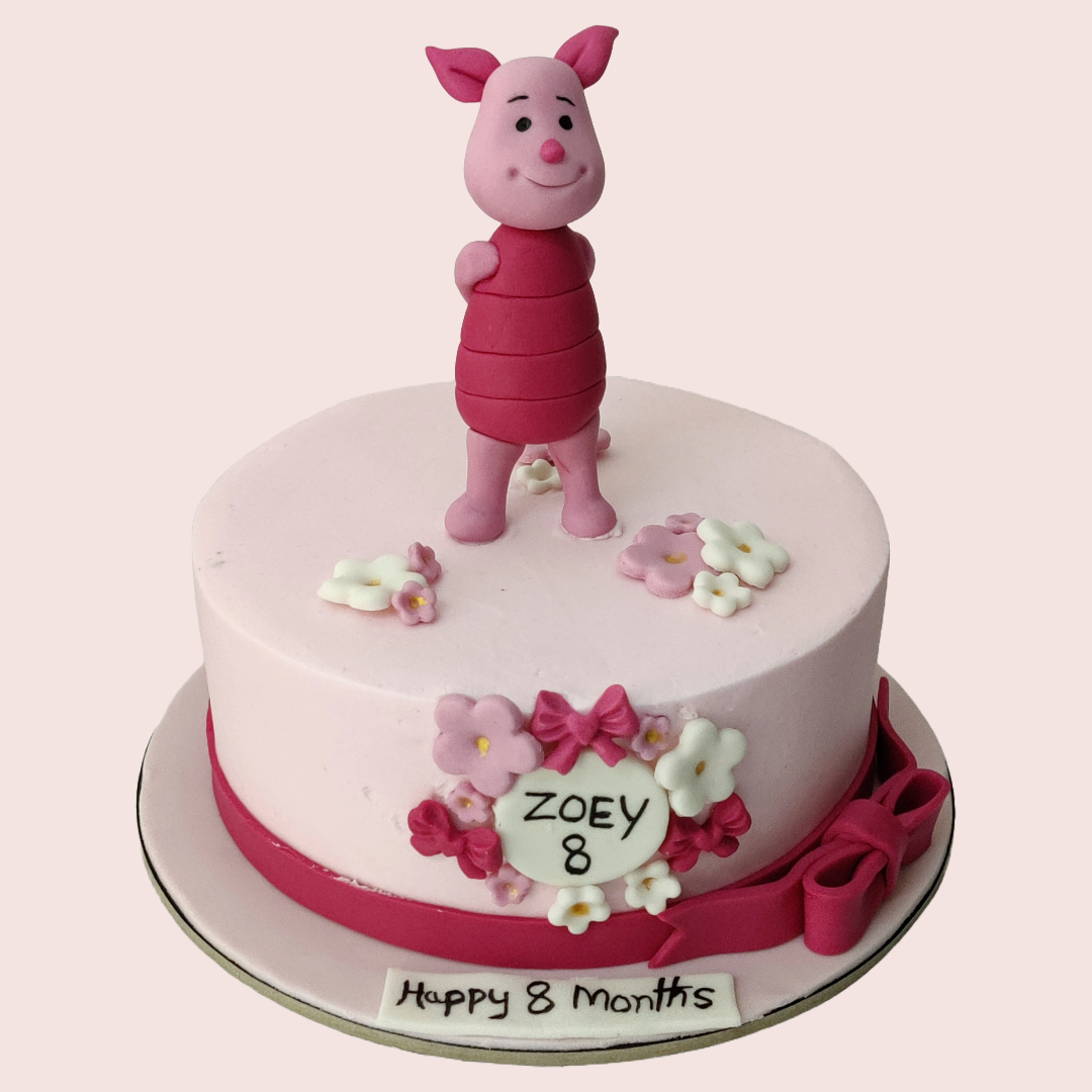 6 Months Red Velvet Heart Shape Cake | Winni.in