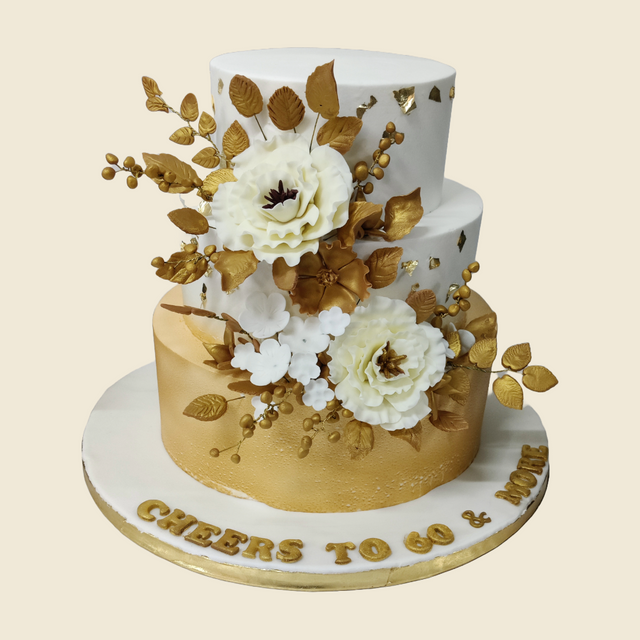 3 Tier Elegant Gold Beauty - Crave by Leena