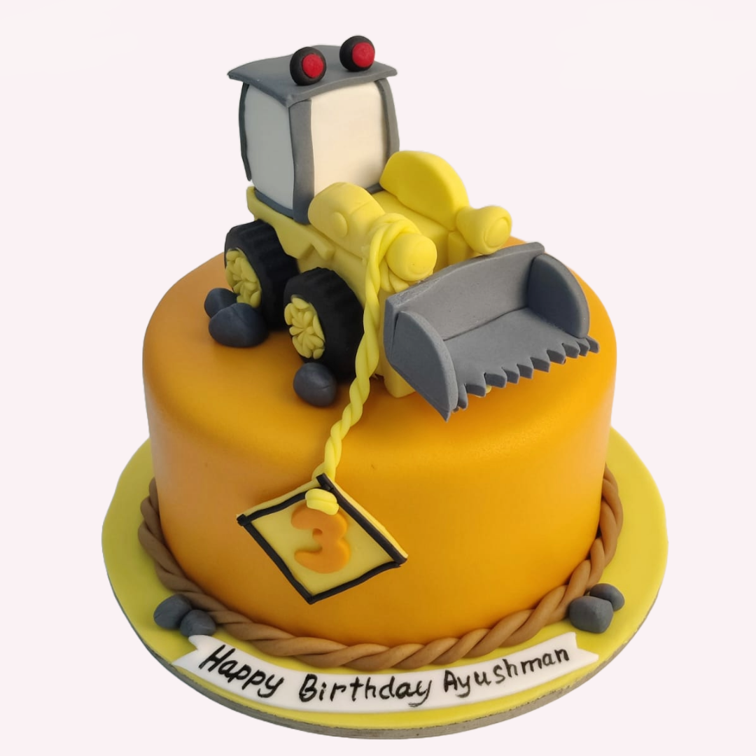 JCB & Tractor cake. – Crave by Leena
