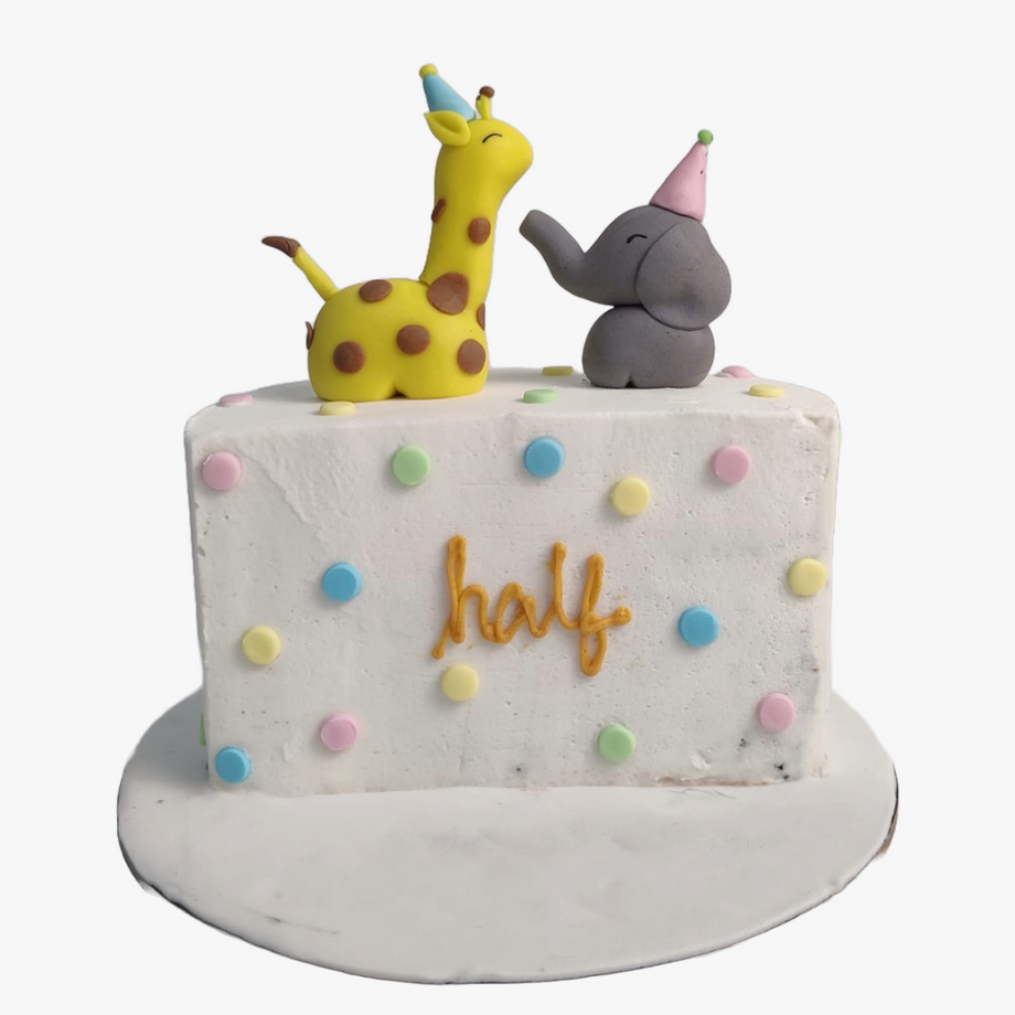 LoRan Cake Toppers - Cake & Cupcake Decorations — Giraffe birthday cake # birthday #birthdaycake...