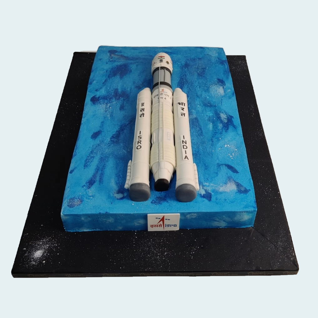 Chandrayaan Rocket Cake – Crave by Leena