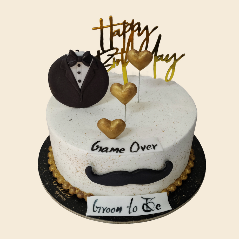 Order Mustache Theme Cake Online : DIZOVI Bakery