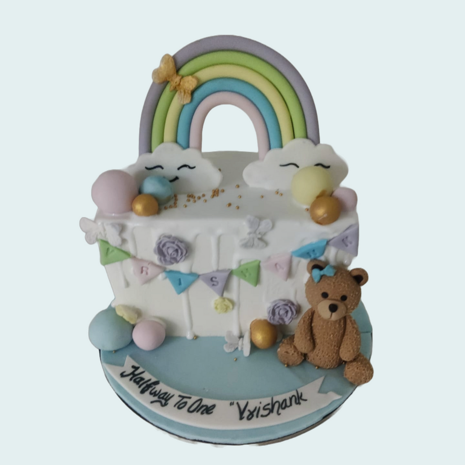 Rainbow Drip Cake Tutorial – The Gourmet Cake Company