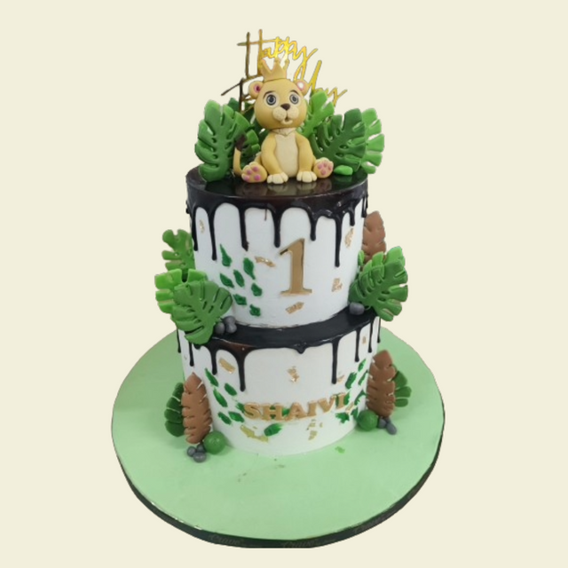 5 KG CT Jungle Elephant HBD Topper - Crave by Leena