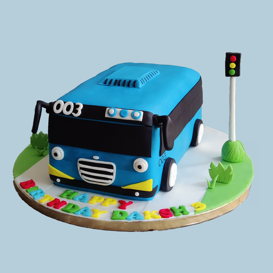 Rainbow School Bus Cake | Afters Bakery