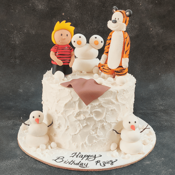 Calvin and Hobbes cake | Baked In Heaven