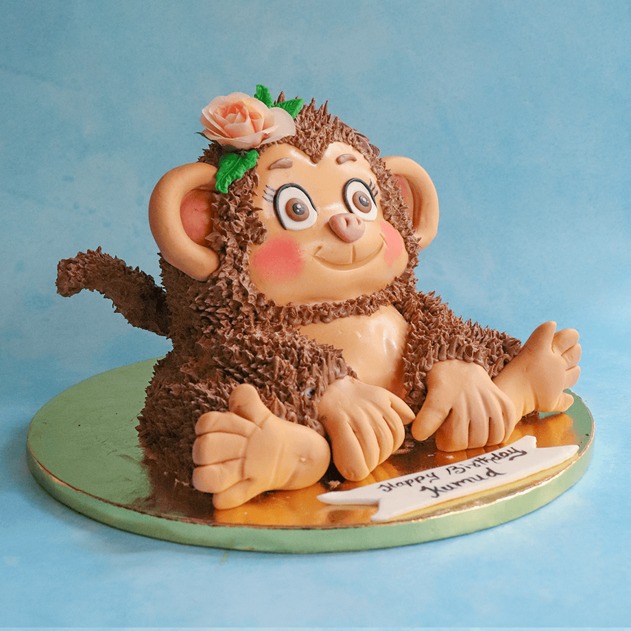 Giraffe Lion Monkey Elephant Forest Jungle Animals Theme Cake Topper Safari  Party Supplies Happy Birthday Cake Decor Kids Favors