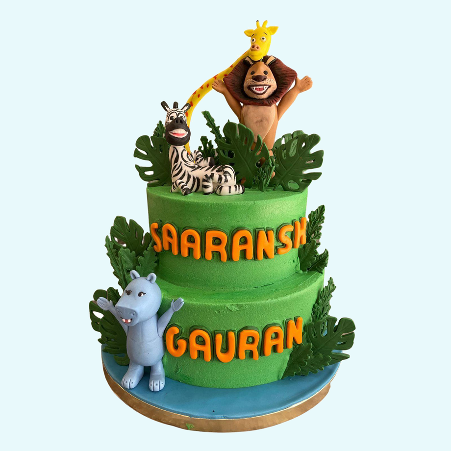 Madagascar Animation Cartoon Movie Cake in Penang !