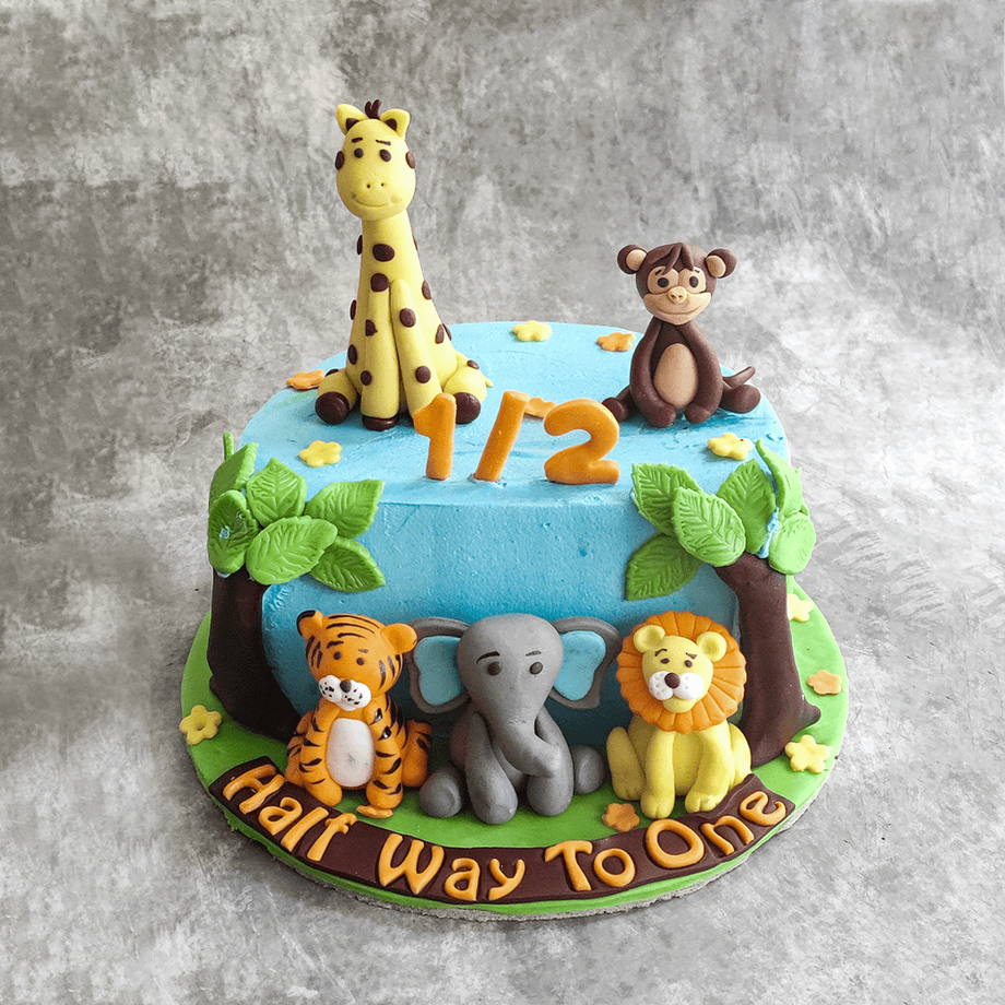 Forest Animals meeting Cake 1