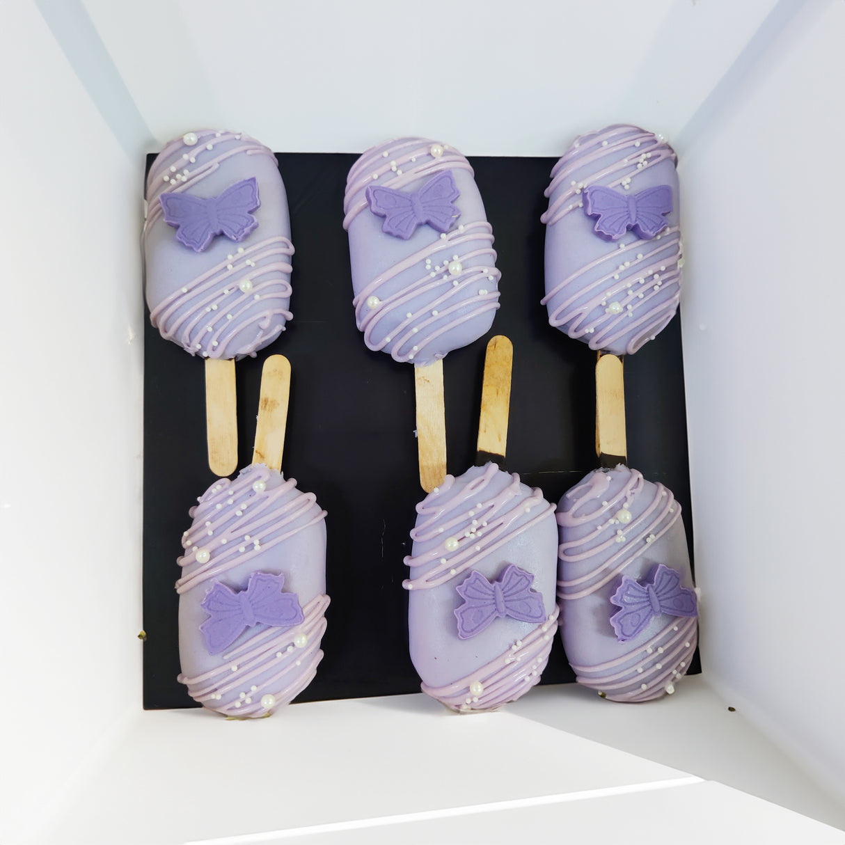 Lavender Butterfly Cakesicle