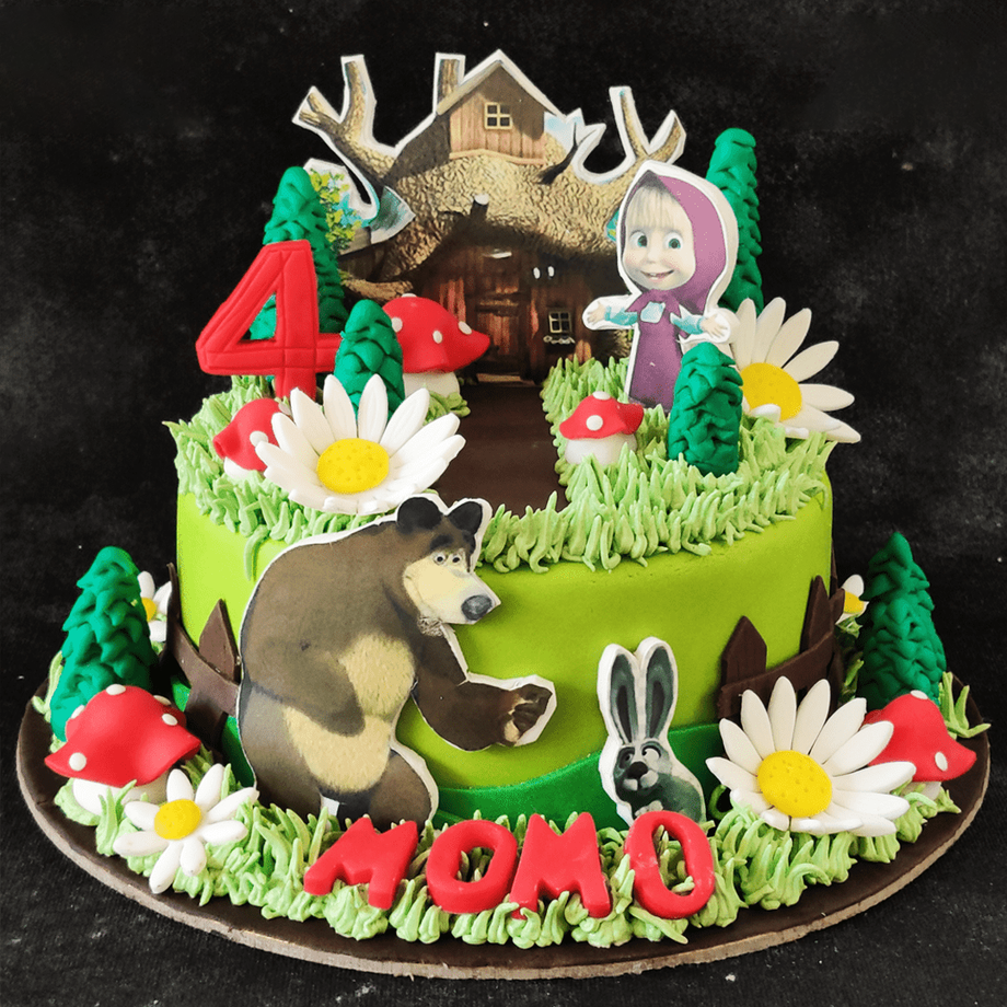 Masha And The Bear Cake | Cake Creation | Bangalore's Best Baker | 1