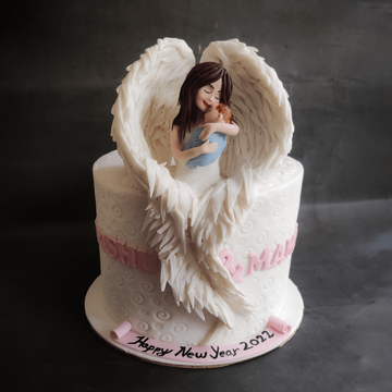 Kara's Party Ideas Angel Baby Shower Party Ideas Supplies Idea Cake  Decorations