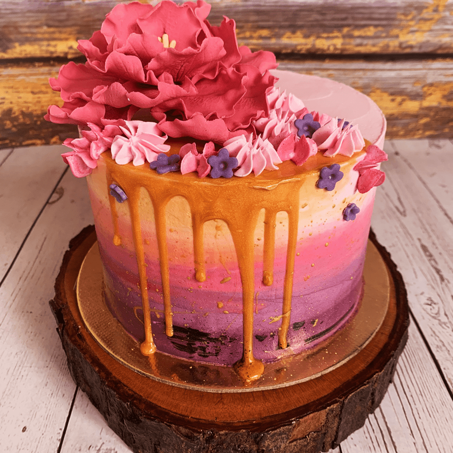 Order unique chocolate ombre cake for Birthday | Gurgaon Bakers