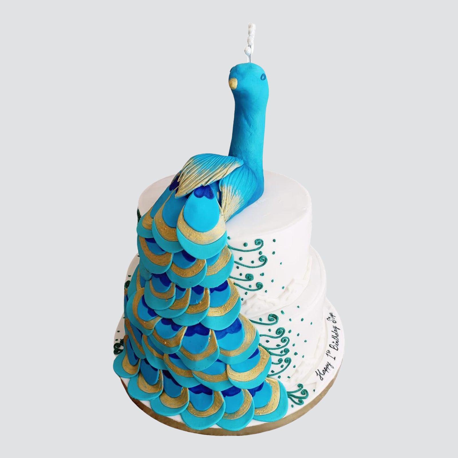 Cake Rhapsody - Jewel tone peacock themed wedding cake... | Facebook