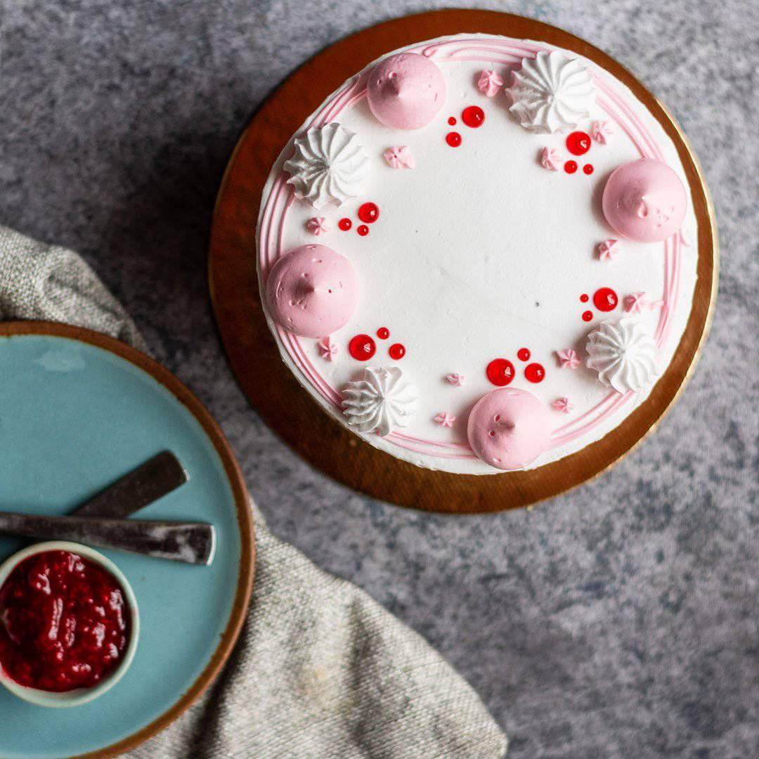 Raspberries and Cream Cake