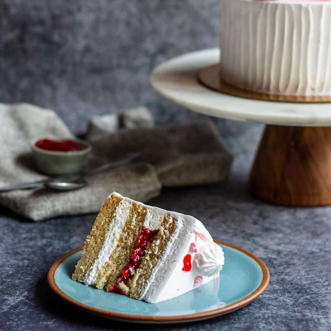 Raspberries and Cream Cake