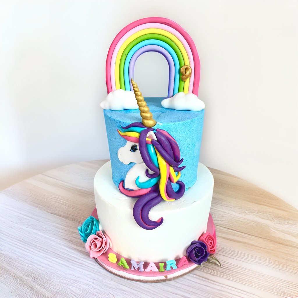 Unicorn with Rainbows & Roses - Crave by Leena