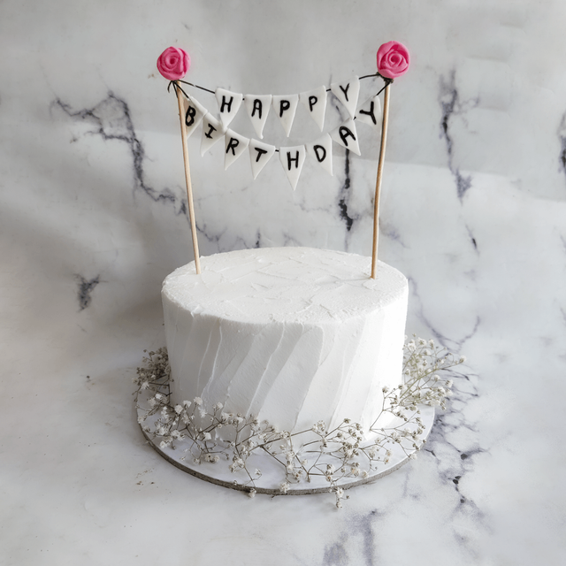 White Birthday Cake - Crave by Leena